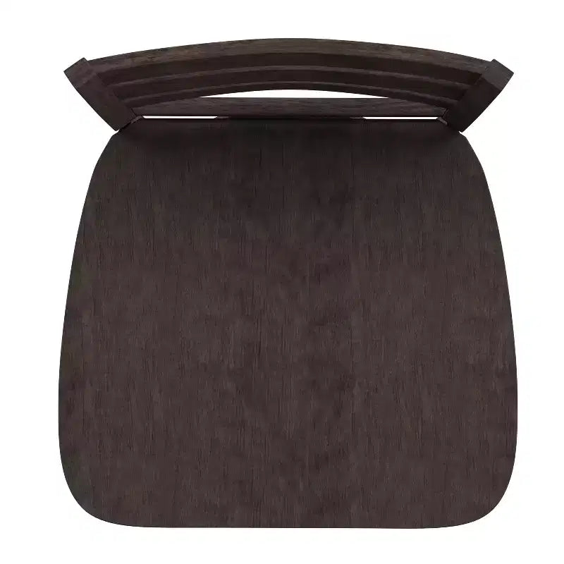 Tabouret de comptoir classique Emma et Oliver Ladderback avec siège en bois