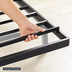 Best Price Mattress Support de matelas en métal Bunkie Board 4,1 cm, remplacement de lattes de lit noir