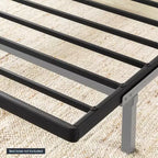 Best Price Mattress Support de matelas en métal Bunkie Board 4,1 cm, remplacement de lattes de lit noir