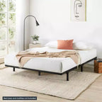 Best Price Mattress Support de matelas en métal Bunkie Board 4,1 cm, remplacement de lattes de lit noir