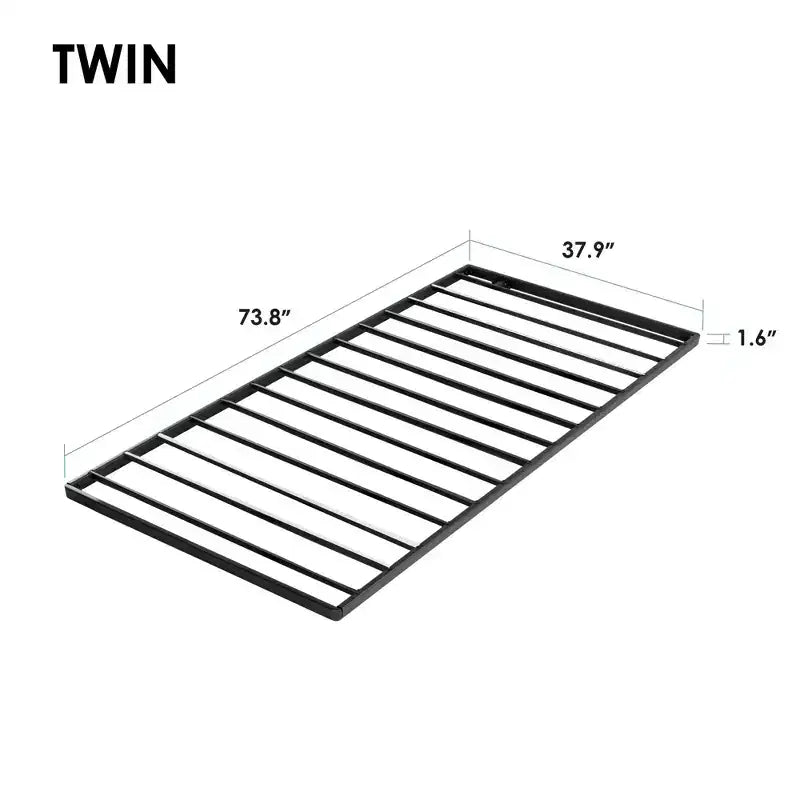 Best Price Mattress Support de matelas en métal Bunkie Board 4,1 cm, remplacement de lattes de lit noir