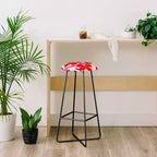 Tabouret de bar Maritza Lisa, motif floral rose - Deny Designs