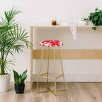 Tabouret de bar Maritza Lisa, motif floral rose - Deny Designs