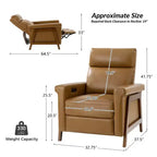 Fauteuil inclinable électrique en cuir véritable Camilo 32.75 | ART OF LIVING DESIGNS-CAMEL