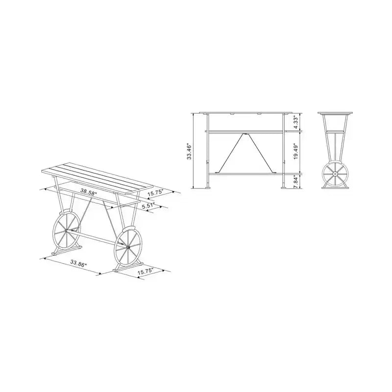 Table de bar hauteur comptoir Torum - HOMES: Inside + Out