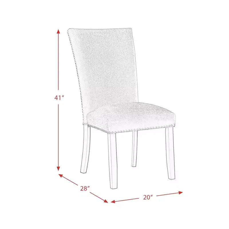 Ensemble de 2 chaises d'appoint en velours Céline - Picket House Furnishings