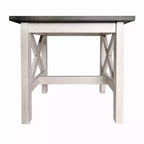 Table d'appoint style ferme en bois massif Emma et Oliver