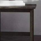 Table d'appoint style ferme en bois massif Emma et Oliver