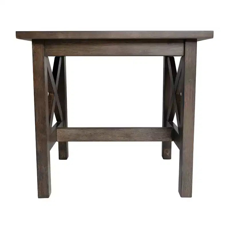 Table d'appoint style ferme en bois massif Emma et Oliver