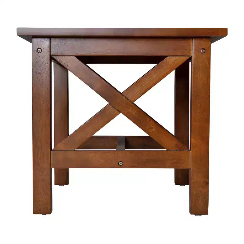 Table d'appoint style ferme en bois massif Emma et Oliver