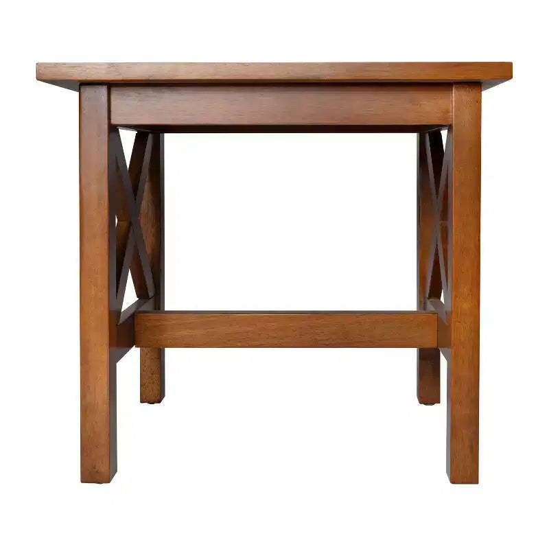 Table d'appoint style ferme en bois massif Emma et Oliver