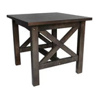 Table d'appoint style ferme en bois massif Emma et Oliver