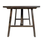 Flash Furniture Eli, table basse de style campagnard en bois massif, table d'appoint à tréteaux