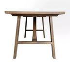 Flash Furniture Eli, table basse de style campagnard en bois massif, table d'appoint à tréteaux