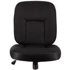 Chaise de bureau Elama Mid Back réglable en tissu noir