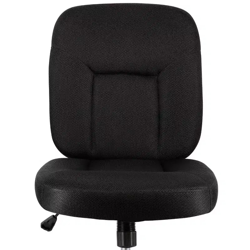 Chaise de bureau Elama Mid Back réglable en tissu noir