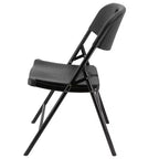 Chaise pliante en rotin Elama 4 pièces pour l'intérieur et l'extérieur