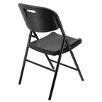 Chaise pliante en rotin Elama 4 pièces pour l'intérieur et l'extérieur