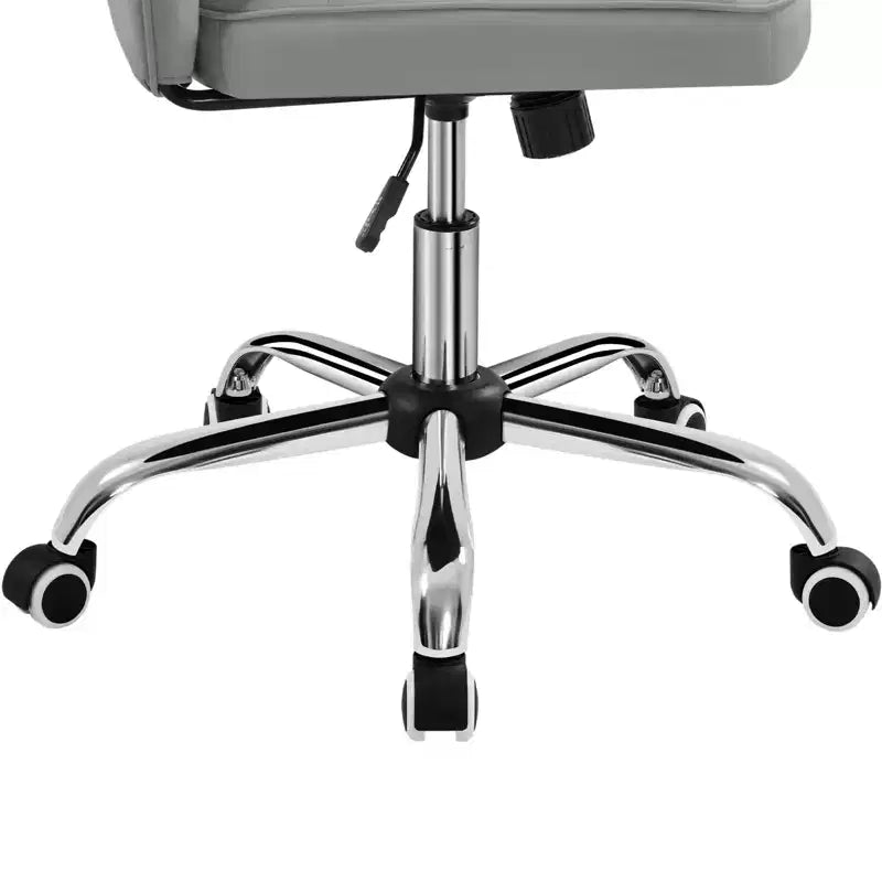 Yaheetech Chaise de bureau moderne sans accoudoirs à dossier mi-hauteur