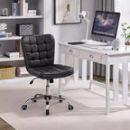 Yaheetech Chaise de bureau moderne sans accoudoirs à dossier mi-hauteur