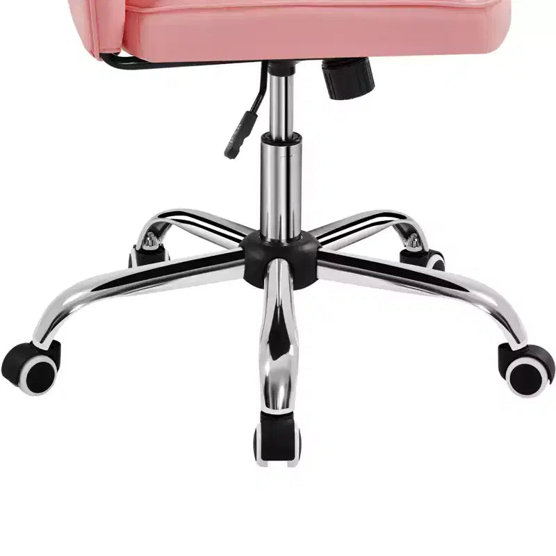 Yaheetech Chaise de bureau moderne sans accoudoirs à dossier mi-hauteur