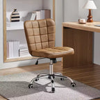 Yaheetech Chaise de bureau moderne sans accoudoirs à dossier mi-hauteur