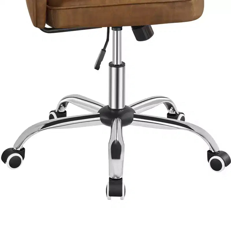 Yaheetech Chaise de bureau moderne sans accoudoirs à dossier mi-hauteur