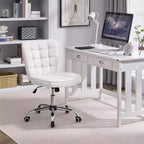 Yaheetech Chaise de bureau moderne sans accoudoirs à dossier mi-hauteur