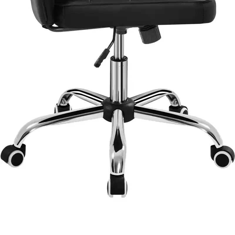 Yaheetech Chaise de bureau moderne sans accoudoirs à dossier mi-hauteur