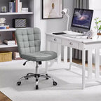Yaheetech Chaise de bureau moderne sans accoudoirs à dossier mi-hauteur