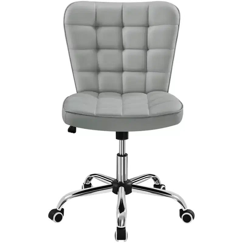 Yaheetech Chaise de bureau moderne sans accoudoirs à dossier mi-hauteur