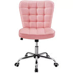 Yaheetech Chaise de bureau moderne sans accoudoirs à dossier mi-hauteur