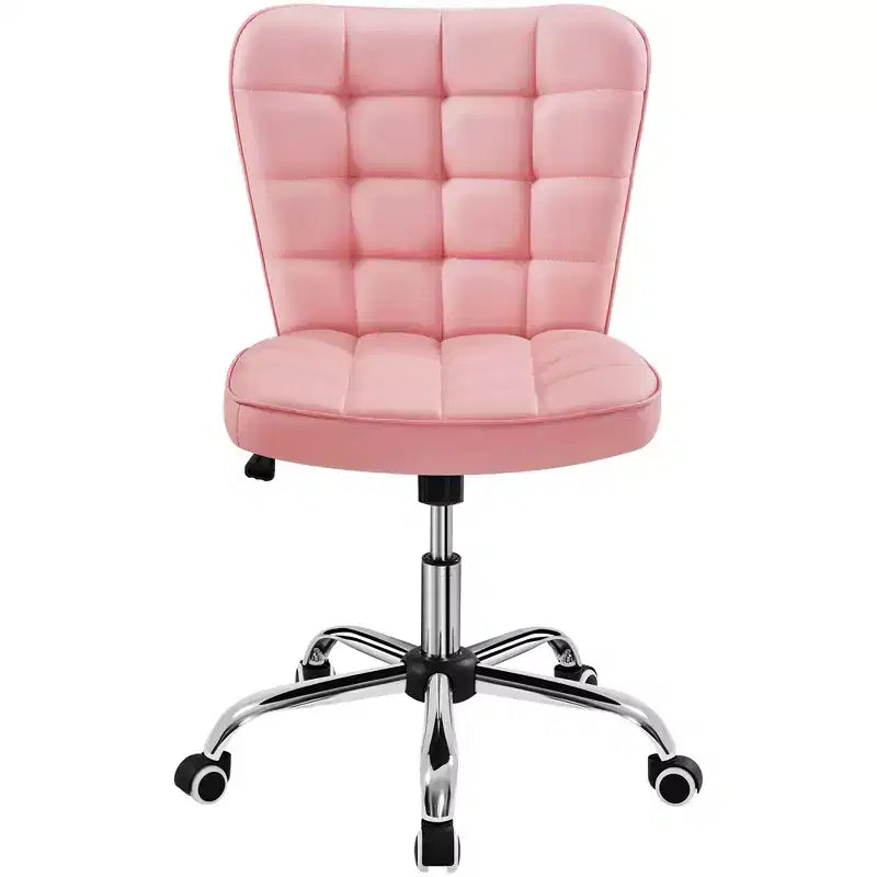 Yaheetech Chaise de bureau moderne sans accoudoirs à dossier mi-hauteur