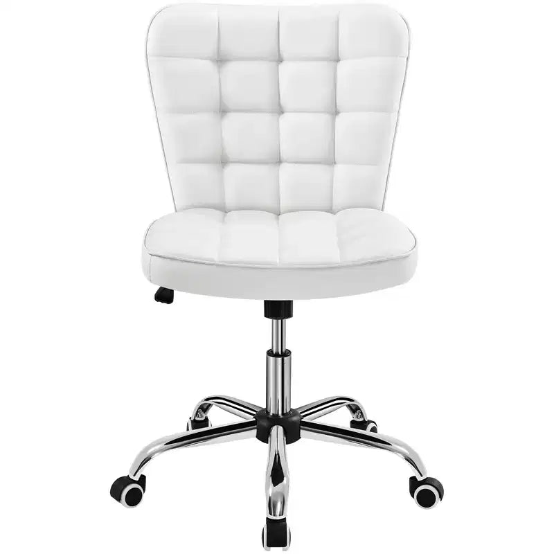 Yaheetech Chaise de bureau moderne sans accoudoirs à dossier mi-hauteur
