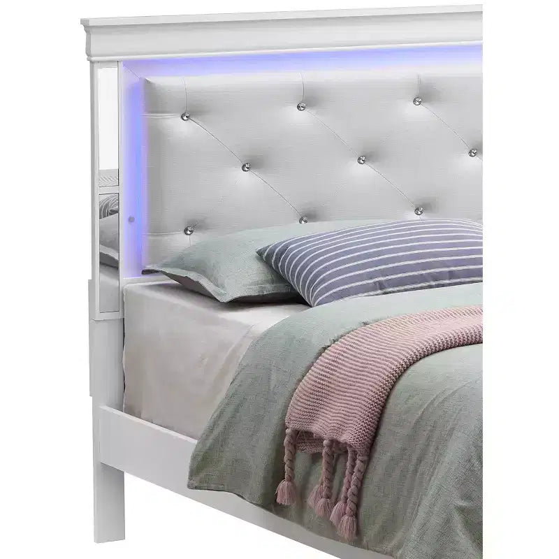 Lits panneaux Passion Furniture Verona et Queen