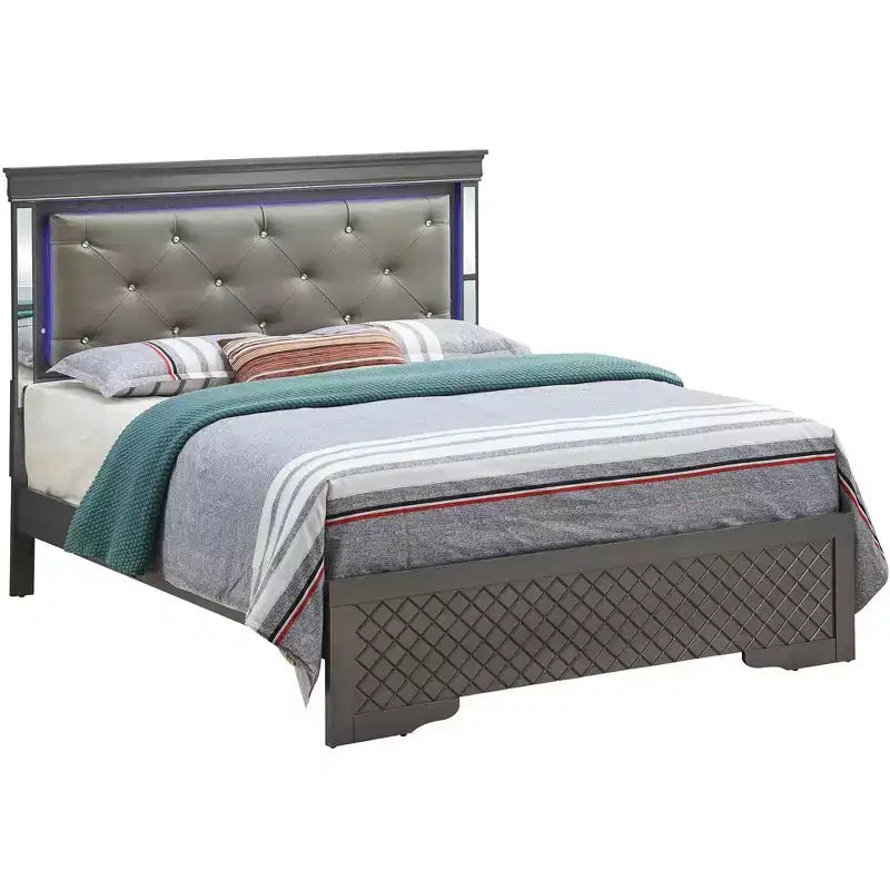 Lits panneaux Passion Furniture Verona et Queen