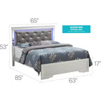Lits panneaux Passion Furniture Verona et Queen