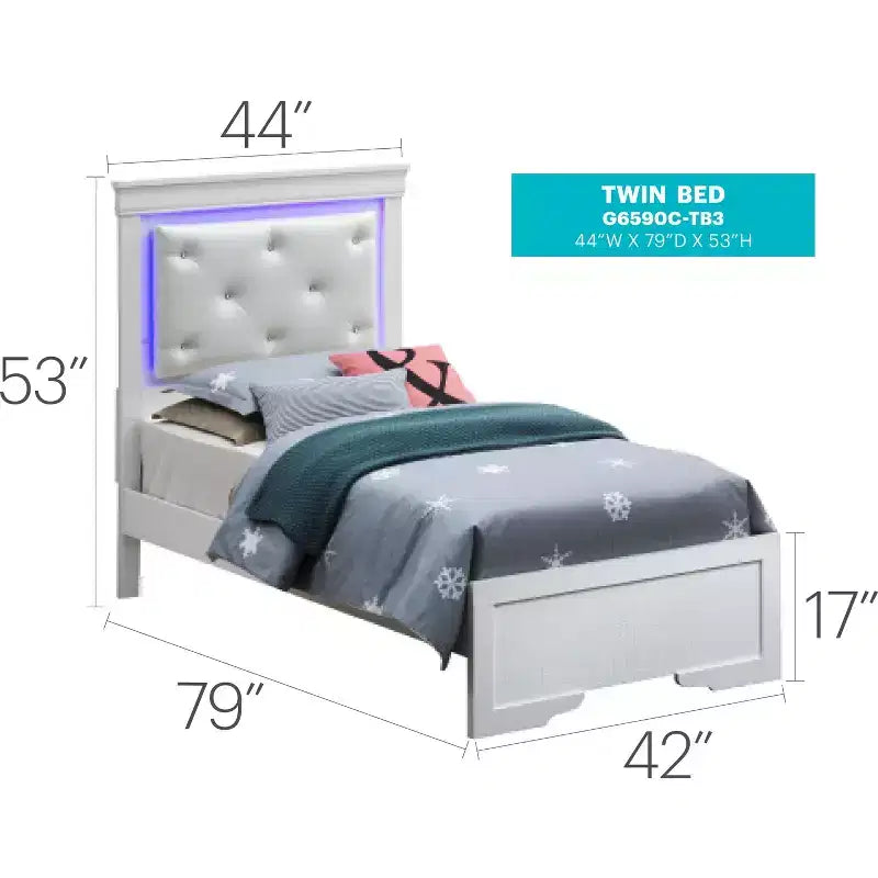 Lits Lorana et Twin Panel de Passion Furniture