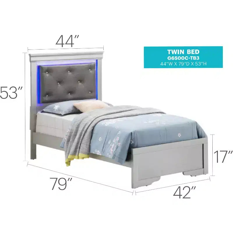 Lits Lorana et Twin Panel de Passion Furniture