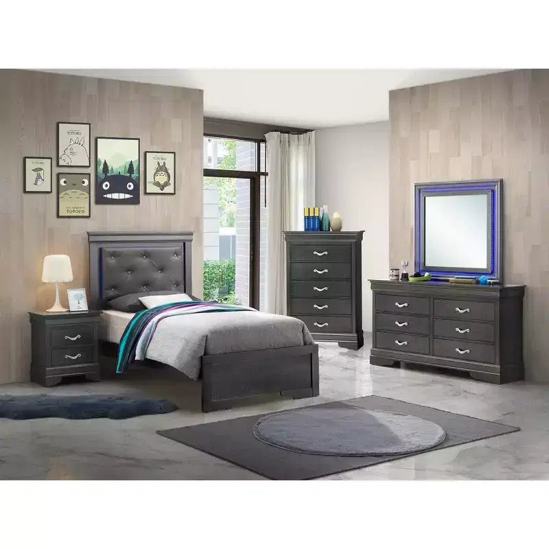 Lits Lorana et Twin Panel de Passion Furniture