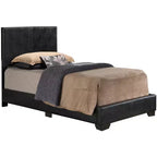 Lit jumeau capitonné Aaron de Passion Furniture