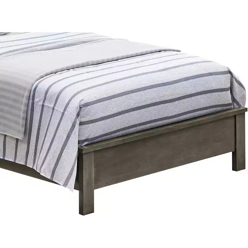 Lit plateforme double Burlington avec étagère de rangement de Passion Furniture