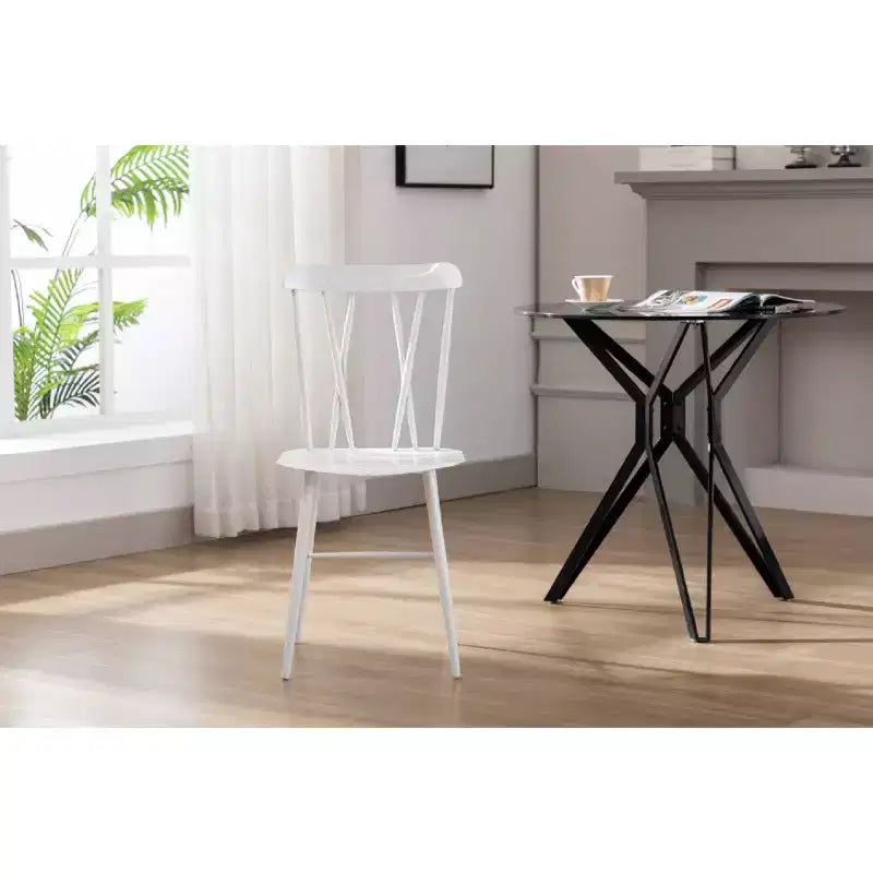 Lot de 2 chaises de salle à manger en métal Savannah - Boraam Industries