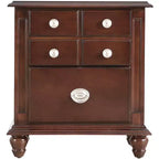 Passion Furniture Summit 5-Drawer Nightstand (27 in. H x 16 in. W x 24 in. D)