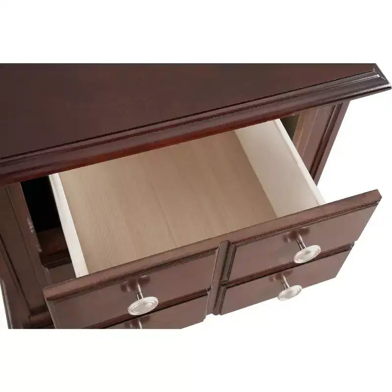 Table de chevet à 5 tiroirs Summit Passion Furniture (27 po H x 16 po L x 24 po P)