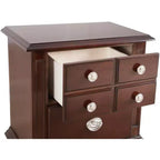 Table de chevet à 5 tiroirs Summit Passion Furniture (27 po H x 16 po L x 24 po P)