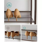 Étagère à Chaussures Haute 12 Niveaux en Métal, Organisateur de Rangement pour Chaussures