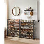 Étagère à Chaussures Haute 12 Niveaux en Métal, Organisateur de Rangement pour Chaussures