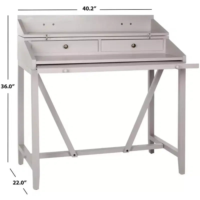 Bureau d'écriture Wyatt avec plateau coulissant - AMH6509 - Safavieh Couture