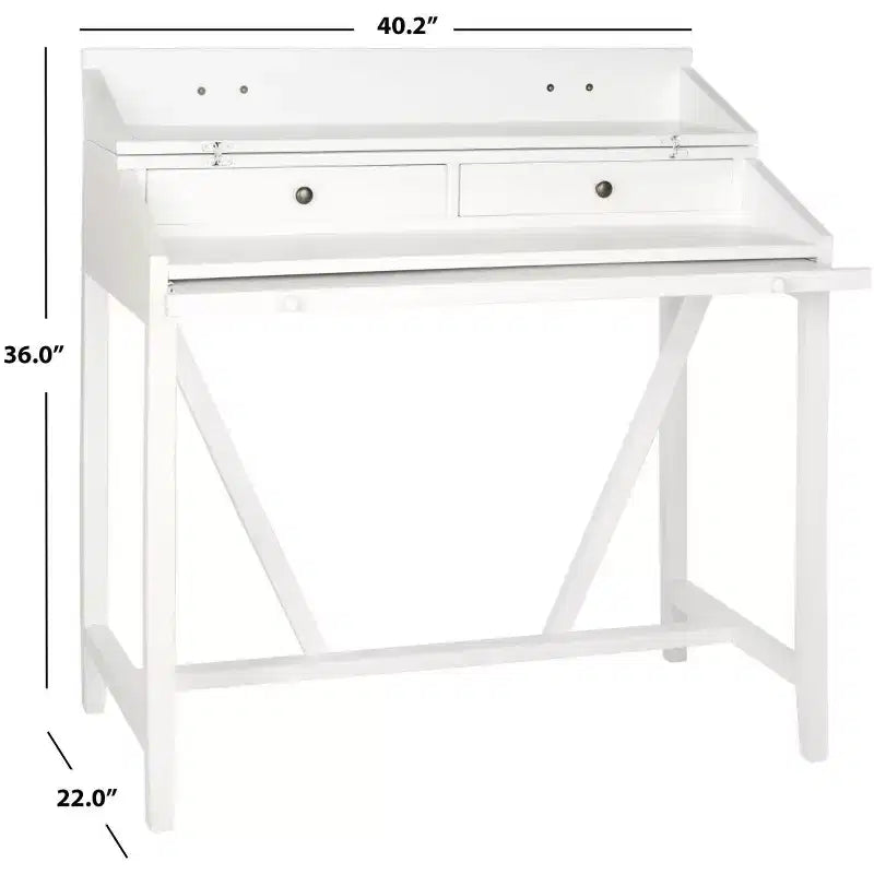 Bureau d'écriture Wyatt avec plateau coulissant - AMH6509 - Safavieh Couture